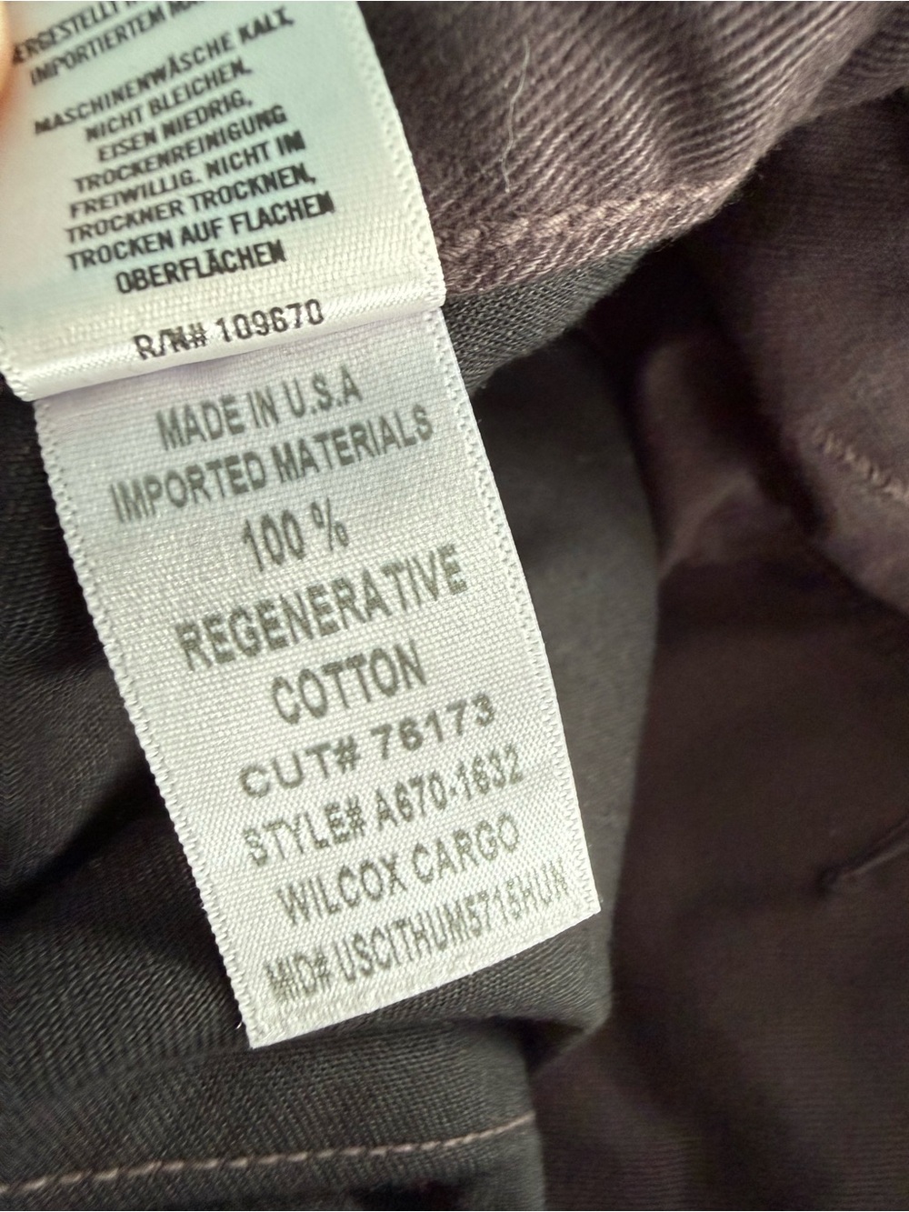 AGOLDE x RSVP Gallery Wilcox Cargo Trousers Pants Brown NEW Size 30 - Picture 7 of 8